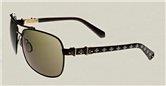 Affliction Goliath Black/AntiqueGold With Brown sunglasses