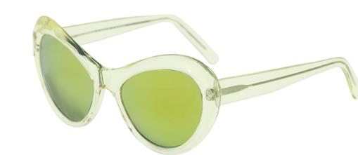 Andy Wolf Sugar A Yellow Crystal Gold sunglasses