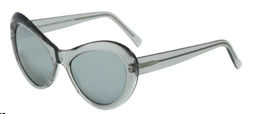 Andy Wolf Sugar B Grey Crystal/Silver Mirror sunglasses