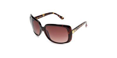 Betsey Johnson BJ244 Tobrg Tortoise Frame Brown Gradient Lens sunglasses