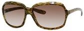 Bottega Veneta 130/S 03N5 Striated Olive sunglasses