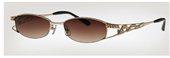 Caviar 1654 21 Gold With Clear Crystal Stones With Brown Lens sunglasses