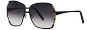 Caviar 5003 24 Black &amp; Gold Clear Stones/Gray Lens sunglasses