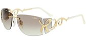 Cazal 9019 002 Gold White/Brown Gradient Lenses sunglasses