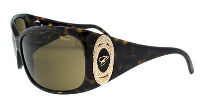 Chopard SCH063 722 Dark Havana Olive Green sunglasses