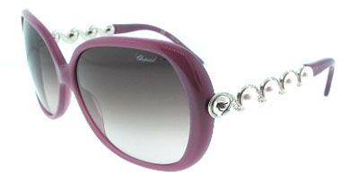 Chopard SCH076S 7QG Orchid Pink Silver Shaded Brown sunglasses