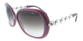 Chopard SCH076S 7QG Orchid Pink Silver Shaded Brown sunglasses
