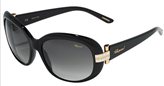 Chopard SCH083S Black Black Stones Gray Gradient Lens 0700 sunglasses