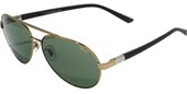 Chopard SCH880 Gold Back Gray Green Polarized 300Z sunglasses