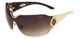 Chopard SCH883S Gold Gold Stones Brown Gradient 0300 sunglasses