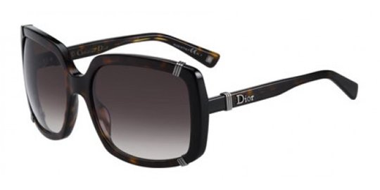 Christian Dior Dior Chicago 1/S 0086 Dark Havana Gray Gradient Lens sunglasses