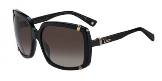 Christian Dior Dior Chicago 1/S 0807 Black Brown Gradient Lens sunglasses