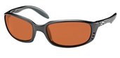 Costa Del Mar Brine Black Frame/Polarized Vermillion Wave 400 Glass Lens sunglasses