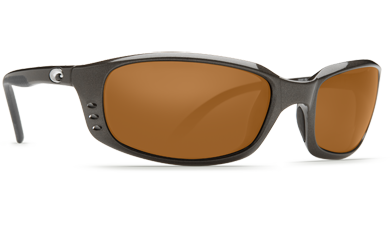 Costa Del Mar Brine Gunmetal Frame/DarkAmber 400P sunglasses