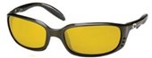 Costa Del Mar Brine Gunmetal Frame/Polarized Sunrise Yellow Wave 400 Glass Lens sunglasses