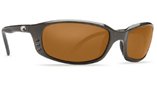 Costa Del Mar Brine Shiny Gunmetal FrameLenses Costa 400 Amber CR 39 sunglasses