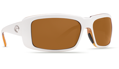 Costa Del Mar Cheeca White Tortoise Frame Dark Amber 400P sunglasses
