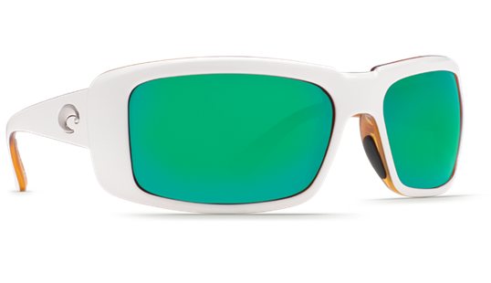 Costa Del Mar Cheeca White Tortoise Frame Green Mirror 400G sunglasses