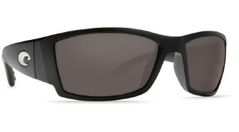 Costa Del Mar Corbina Black Frame/Gray CR 39 400 Glass Lens sunglasses