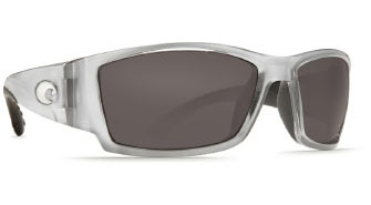Costa Del Mar Corbina Silver Frame/Gray CR 39 400 Glass Lens sunglasses
