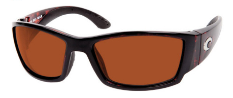 Costa Del Mar Corbina Tortoise Vermilion CR 39 400 Lens sunglasses