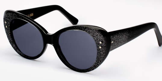 Cutler and Gross 1004 Black Glitter sunglasses