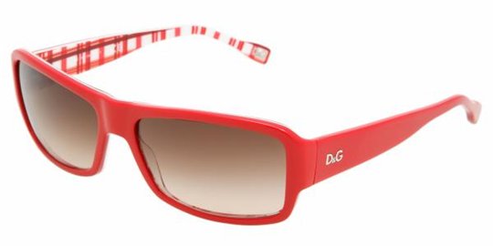D&amp;G DD3060 177413 Red On Check Brown Gradient sunglasses