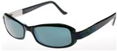 Daniel Swarovski S150 6052 Black/Green w/ Crystals sunglasses