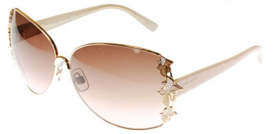 Daniel Swarovski SK0010 28F Gold w/Brown Gradient Lenses sunglasses