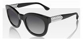David Yurman Chevron Round DY055 01S Black Onyx Silver sunglasses