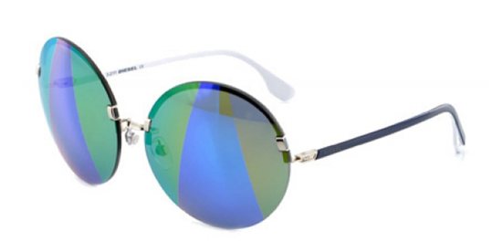Diesel DL0001 16X Dark Blue Silver sunglasses