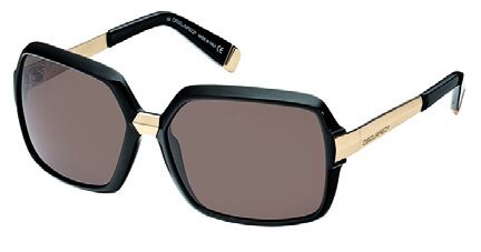 Dsquared DQ0044 01E Black, Shiny Rose Gold, Brown Lenses sunglasses