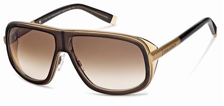 Dsquared DQ0054 50F Beige Brown Brass/Shaded Brown Lens sunglasses