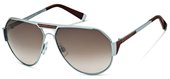 Dsquared DQ0062 14F Shiny Light Ruthenium, Rosewood, Transparent sunglasses