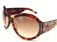 Ed Hardy Ehs 002 Koi Fish With Swarovski Crystals Tortoise Brown Gradient Tortoise sunglasses