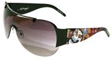 Ed Hardy Ehs 003 Japan With Swarovski Crystals Black Grey Gradient Black sunglasses