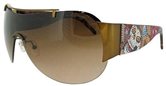 Ed Hardy Ehs 003 Japan With Swarovski Crystals Cocoa With Brown Gradient Lens sunglasses