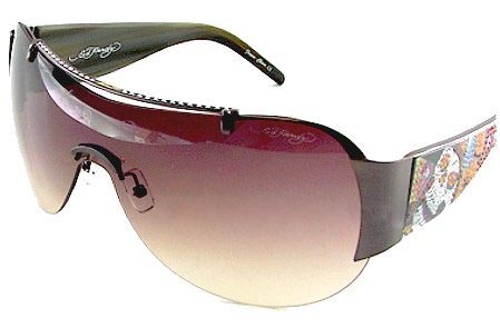 Ed Hardy Ehs 003 Japan With Swarovski Crystals Gun Burgundy Gradient sunglasses
