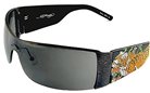 Ed Hardy Ehs 009 Tiger Running With Swarovski Crystals Black Grey Black sunglasses