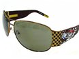 Ed Hardy Ehs 019 Speed Kills With Swarovski Crystals Cocoa Grey Copper sunglasses