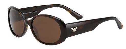 Emporio Armani 9608/S 0086 Dark Havana Frame/Dark Brown Lens sunglasses
