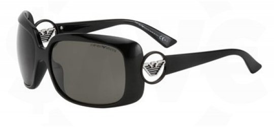 Emporio Armani 9611/S 0D28R6 Shiny Black Frame/GrayLens sunglasses