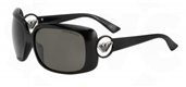 Emporio Armani 9611/S 0D28R6 Shiny Black Frame/GrayLens sunglasses
