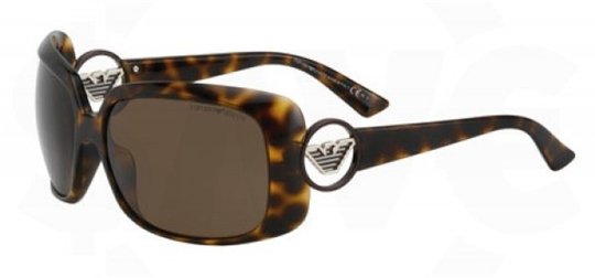 Emporio Armani 9611/S 0V08E9 Havana Frame/BrownLens sunglasses