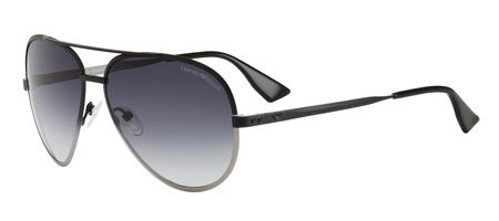 Emporio Armani 9638/S 0LJFJJ Matte Black Gray Frame/Gray Shaded Lens sunglasses
