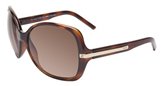 Fendi FS5039 Chrome 238 Brown Havana sunglasses