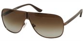 Ferragamo SF102SL 208  	Bronze Dark Brown Leather sunglasses