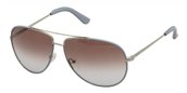 Ferragamo SF104SL 036 Silver Light Azure Leather sunglasses