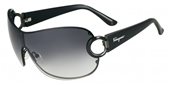 Ferragamo SF111S 035 Shiny Gunmetal sunglasses