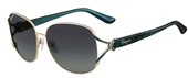 Ferragamo SF115S Shiny Gold W/ Blue Petrol sunglasses